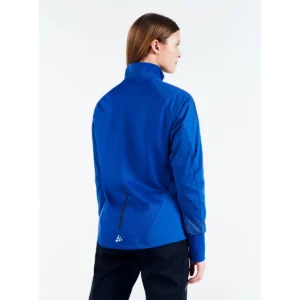 Chaqueta mujer CRAFT ADV NORDIC SKI CLUB JACKET 1912525, Club cobolt, con modelo, vista posterior de tres cuartos