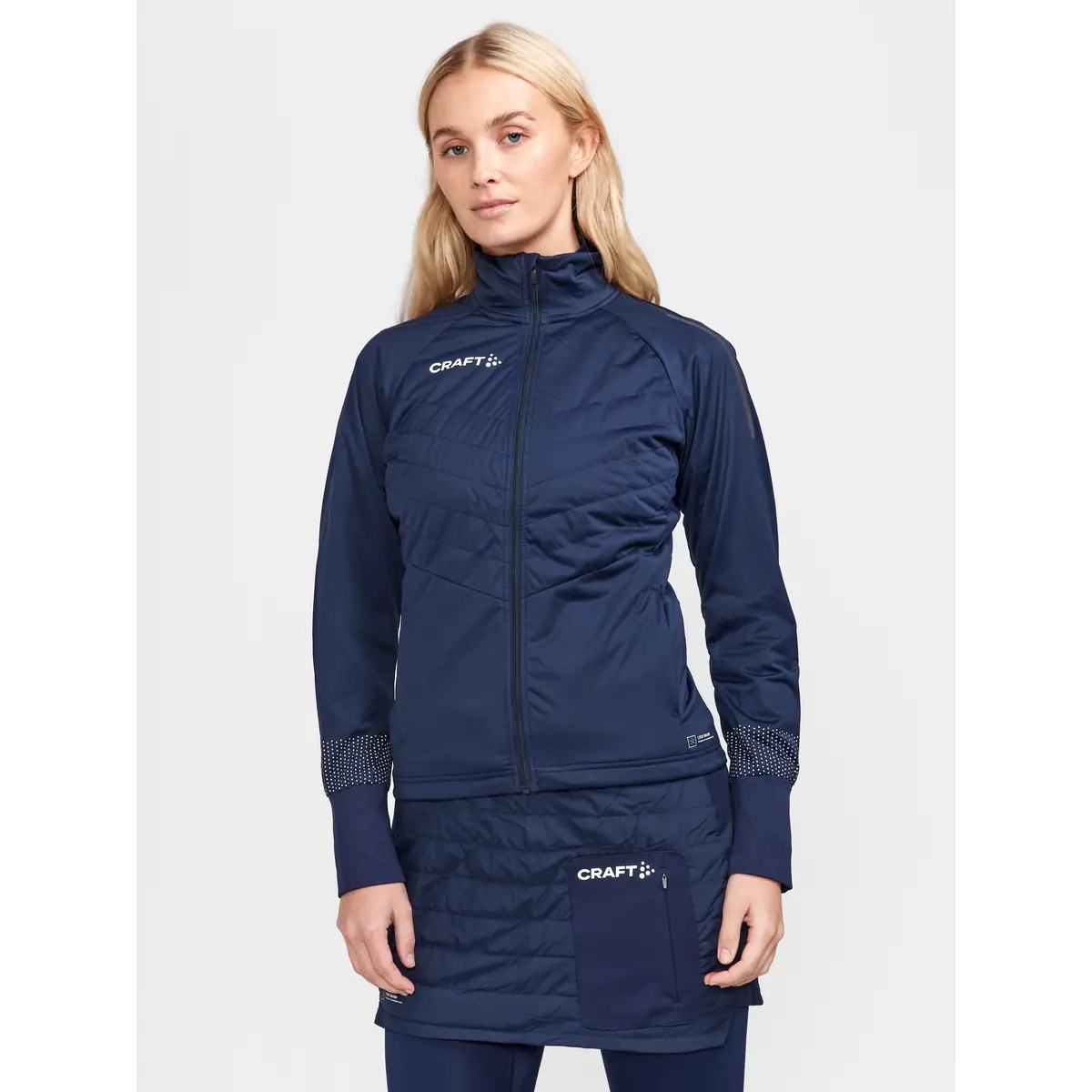 Chaqueta mujer CRAFT ADV NORDIC SKI CLUB JACKET 1912525 14 Chaqueta mujer CRAFT ADV NORDIC SKI CLUB JACKET 1912525, Blaze, con modelo, vista frontal
