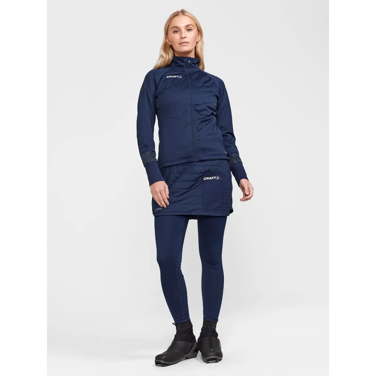 Chaqueta mujer CRAFT ADV NORDIC SKI CLUB JACKET 1912525 19 Chaqueta mujer CRAFT ADV NORDIC SKI CLUB JACKET 1912525, Blaze, con modelo, vista frontal