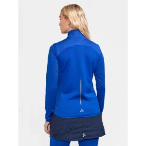 Chaleco mujer CRAFT ADV NORDIC SKI CLUB VEST 1912526, Club cobolt, con modelo, vista posterior de tres cuartos
