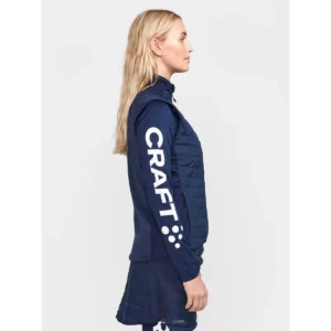 Chaleco mujer CRAFT ADV NORDIC SKI CLUB VEST 1912526, Blaze, con modelo, vista lateral