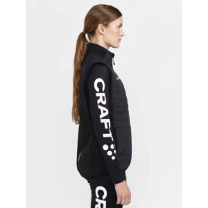 Chaleco mujer CRAFT ADV NORDIC SKI CLUB VEST 1912526, Negro, con modelo, vista lateral