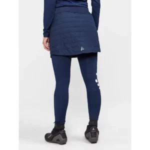 Falda mujer CRAFT CORE NORDIC SKI CLUB SKIRT 1912697, Blaze, con modelo, vista posterior de la falda