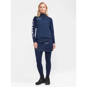 Falda mujer CRAFT CORE NORDIC SKI CLUB SKIRT 1912697, Blaze, con modelo, vista frontal de campaña