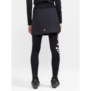 Falda mujer CRAFT CORE NORDIC SKI CLUB SKIRT 1912697, Negro, con modelo, vista posterior de la falda