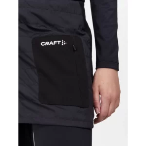 Falda mujer CRAFT CORE NORDIC SKI CLUB SKIRT 1912697, Negro, con modelo, detalle del bolsillo delantero