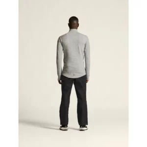 Chaqueta hombre CRAFT PRO EXPLORE WOOL MIDLAYER 1913800, Gris marengo, con modelo, vista posterior de cuerpo entero