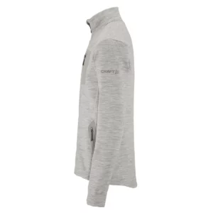 Chaqueta hombre CRAFT PRO EXPLORE WOOL MIDLAYER 1913800, Gris marengo, lateral izquierdo