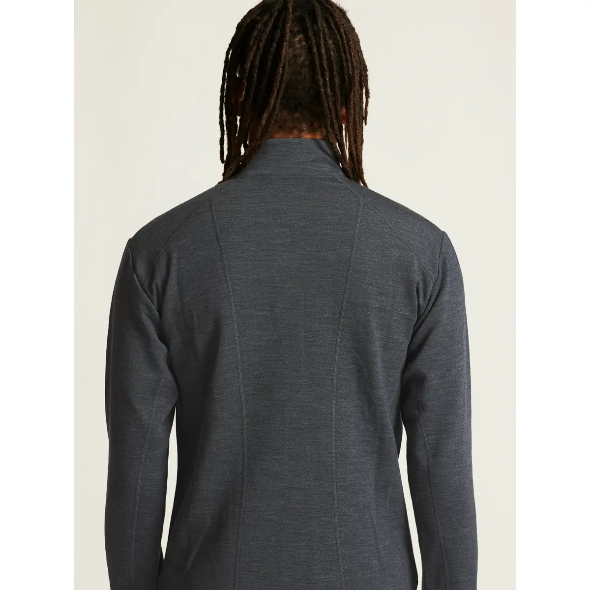 Chaqueta hombre CRAFT PRO EXPLORE WOOL MIDLAYER 1913800 21 Chaqueta hombre CRAFT PRO EXPLORE WOOL MIDLAYER 1913800, Negro marengo, con modelo, vista posterior