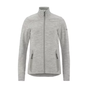 Chaqueta mujer CRAFT PRO EXPLORE WOOL MIDLAYER 1913801, Gris marengo, vista frontal