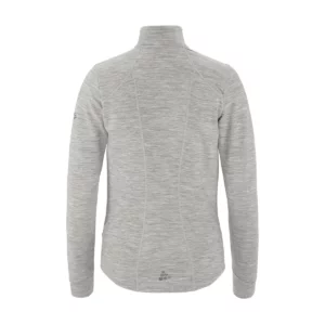 Chaqueta mujer CRAFT PRO EXPLORE WOOL MIDLAYER 1913801, Gris marengo, vista posterior