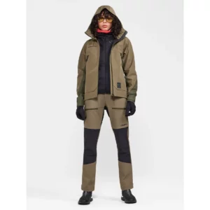 Pantalón mujer CRAFT PRO EXPLORE HIKING PANTS 1913803, con modelo, vista frontal