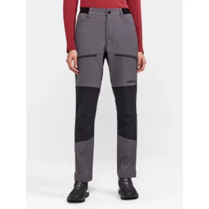Pantalón mujer CRAFT PRO EXPLORE HIKING PANTS 1913803, con modelo, vista frontal