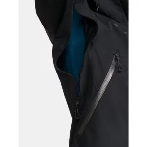 Chaqueta hombre CRAFT ADV EXPLORE SHELL JACKET 1913806, Negro, con modelo, detalle de ventilación bajo el brazo