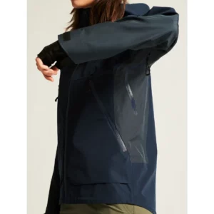 Chaqueta mujer CRAFT ADV EXPLORE SHELL JACKET 1913807, Blaze, con modelo, detalle del puño