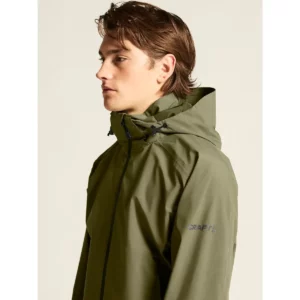 Chaqueta hombre CRAFT CORE EXPLORE SHELL JACKET 1913808, Rift, con modelo, detalle del cuello
