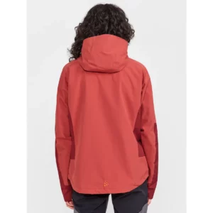 Chaqueta mujer CRAFT CORE EXPLORE SHELL JACKET 1913809, Rust, con modelo, vista posterior