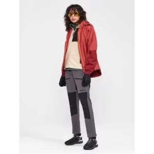 Chaqueta mujer CRAFT CORE EXPLORE SHELL JACKET 1913809, Rust, con modelo, vista frontal