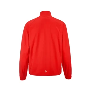 Chaqueta hombre CRAFT RUSH 2.0 TRAINING JACKET 1914672, Bright red, vista posterior