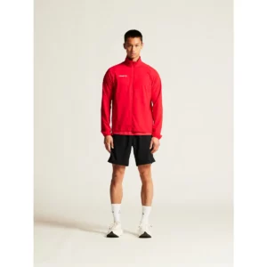 Chaqueta hombre CRAFT RUSH 2.0 TRAINING JACKET 1914672, Bright red, con modelo, vista frontal