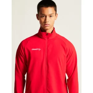 Chaqueta hombre CRAFT RUSH 2.0 TRAINING JACKET 1914672, Bright red, con modelo