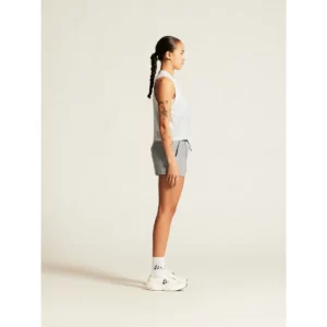 Pantalón corto mujer CRAFT ADV JOIN SWEAT SHORTS 1914702, con modelo, vista lateral