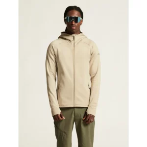 Chaqueta polar hombre CRAFT EXPLORE POWER FLEECE 1915240, Hay, con modelo, vista frontal