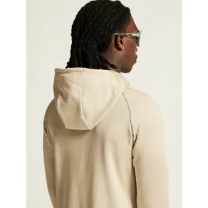 Chaqueta polar hombre CRAFT EXPLORE POWER FLEECE 1915240, Hay, con modelo, detalle posterior de capucha