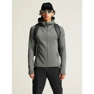 Chaqueta polar hombre CRAFT EXPLORE POWER FLEECE 1915240, Leaf, con modelo, vista frontal