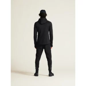 Chaqueta polar hombre CRAFT EXPLORE POWER FLEECE 1915240, Negro, con modelo, vista posterior de cuerpo entero