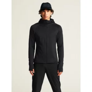 Chaqueta polar hombre CRAFT EXPLORE POWER FLEECE 1915240, Negro, con modelo, vista frontal