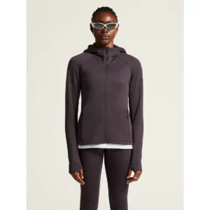 Chaqueta polar mujer CRAFT EXPLORE POWER FLEECE 1915241, Dk plum, con modelo, vista frontal