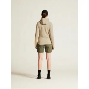 Chaqueta polar mujer CRAFT EXPLORE POWER FLEECE 1915241, Hay, con modelo, vista posterior de cuerpo entero