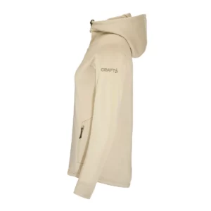 Chaqueta polar mujer CRAFT EXPLORE POWER FLEECE 1915241, Hay, lateral derecho
