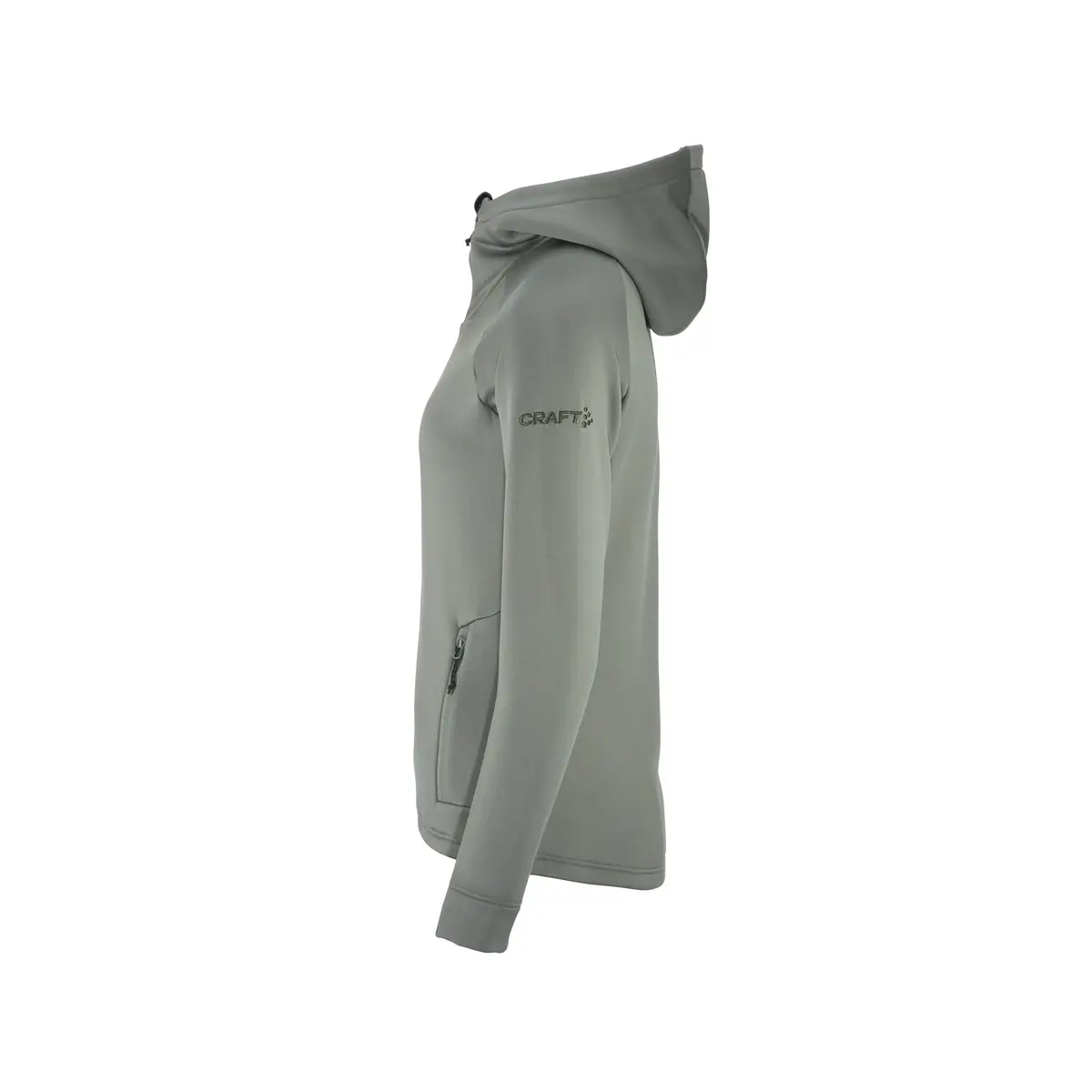Chaqueta polar mujer CRAFT EXPLORE POWER FLEECE 1915241 20 Chaqueta polar mujer CRAFT EXPLORE POWER FLEECE 1915241, Leaf, lateral izquierdo