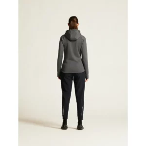 Chaqueta polar mujer CRAFT EXPLORE POWER FLEECE 1915241, Granite, con modelo, vista posterior de cuerpo entero