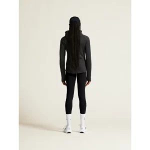 Chaqueta polar mujer CRAFT EXPLORE POWER FLEECE 1915241, Negro, con modelo, vista posterior de cuerpo entero