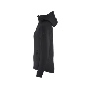 Chaqueta polar mujer CRAFT EXPLORE POWER FLEECE 1915241, Negro, lateral izquierdo