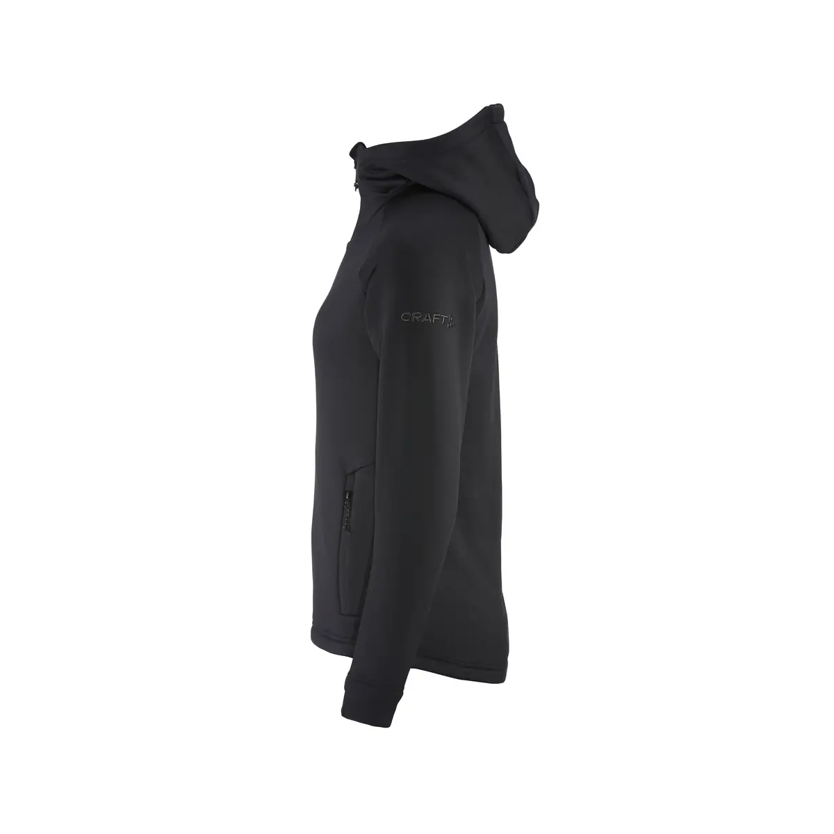 Chaqueta polar mujer CRAFT EXPLORE POWER FLEECE 1915241 27 Chaqueta polar mujer CRAFT EXPLORE POWER FLEECE 1915241, Negro, lateral izquierdo