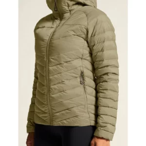 Chaqueta mujer CRAFT ADV EXPLORE LT. DOWN JKT 1915253, detalle lateral con modelo