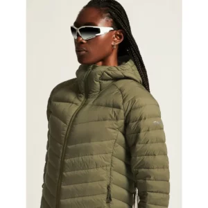Chaqueta mujer CRAFT ADV EXPLORE LT. DOWN JKT 1915253, detalle frontal con modelo