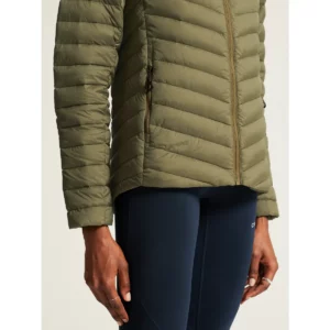 Chaqueta mujer CRAFT ADV EXPLORE LT. DOWN JKT 1915253, detalle lateral con modelo