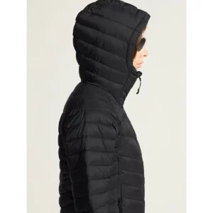 Chaqueta mujer CRAFT ADV EXPLORE LT. DOWN JKT 1915253, detalle lateral de la capucha con modelo