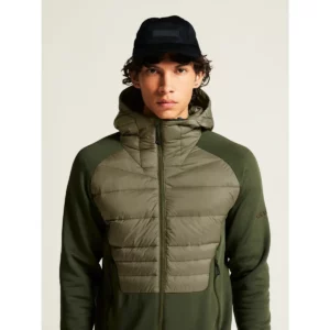 Chaqueta hombre CRAFT ADV EXPLORE DOWN HYBRID 1915256, detalle frontal con modelo