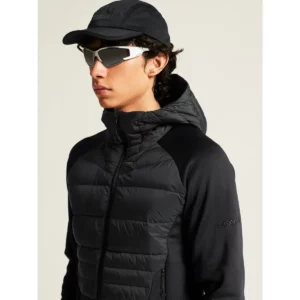 Chaqueta hombre CRAFT ADV EXPLORE DOWN HYBRID 1915256, detalle frontal con modelo