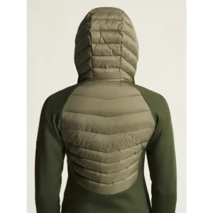 Chaqueta mujer CRAFT ADV EXPLORE LT. DOWN HYBRID JKT 1915257, detalle posterior con modelo