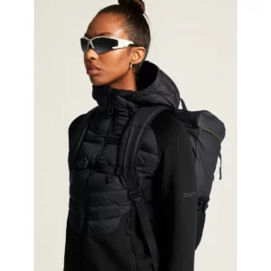 Chaqueta mujer CRAFT ADV EXPLORE LT. DOWN HYBRID JKT 1915257, detalle frontal con modelo