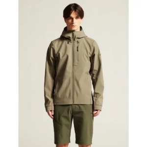 Chaqueta hombre CRAFT ADV EXPLORE SOFTSHELL 2.0 JKT 1915258, con modelo, vista frontal