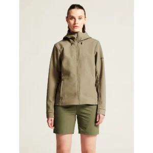 Chaqueta mujer CRAFT ADV EXPLORE SOFTSHELL 2.0 JKT 1915259, con modelo, vista frontal