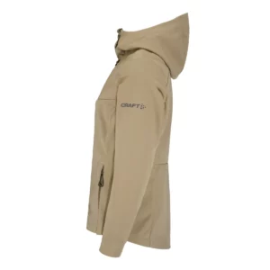 Chaqueta mujer CRAFT ADV EXPLORE SOFTSHELL 2.0 JKT 1915259, Raw, lateral derecho